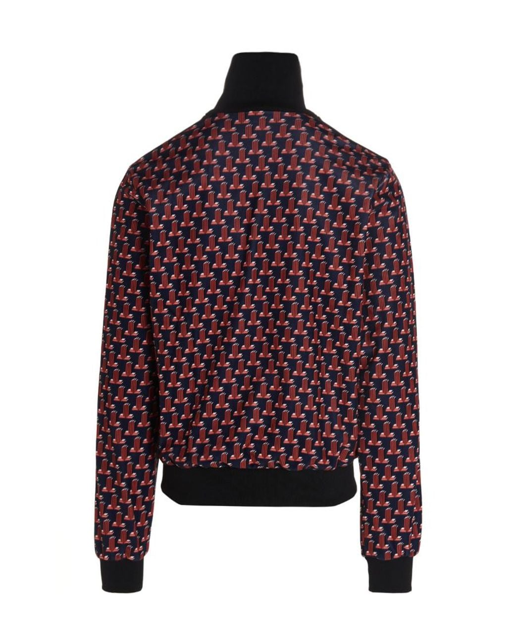 Lanvin Red Logo Jacquard Track Jacket for men