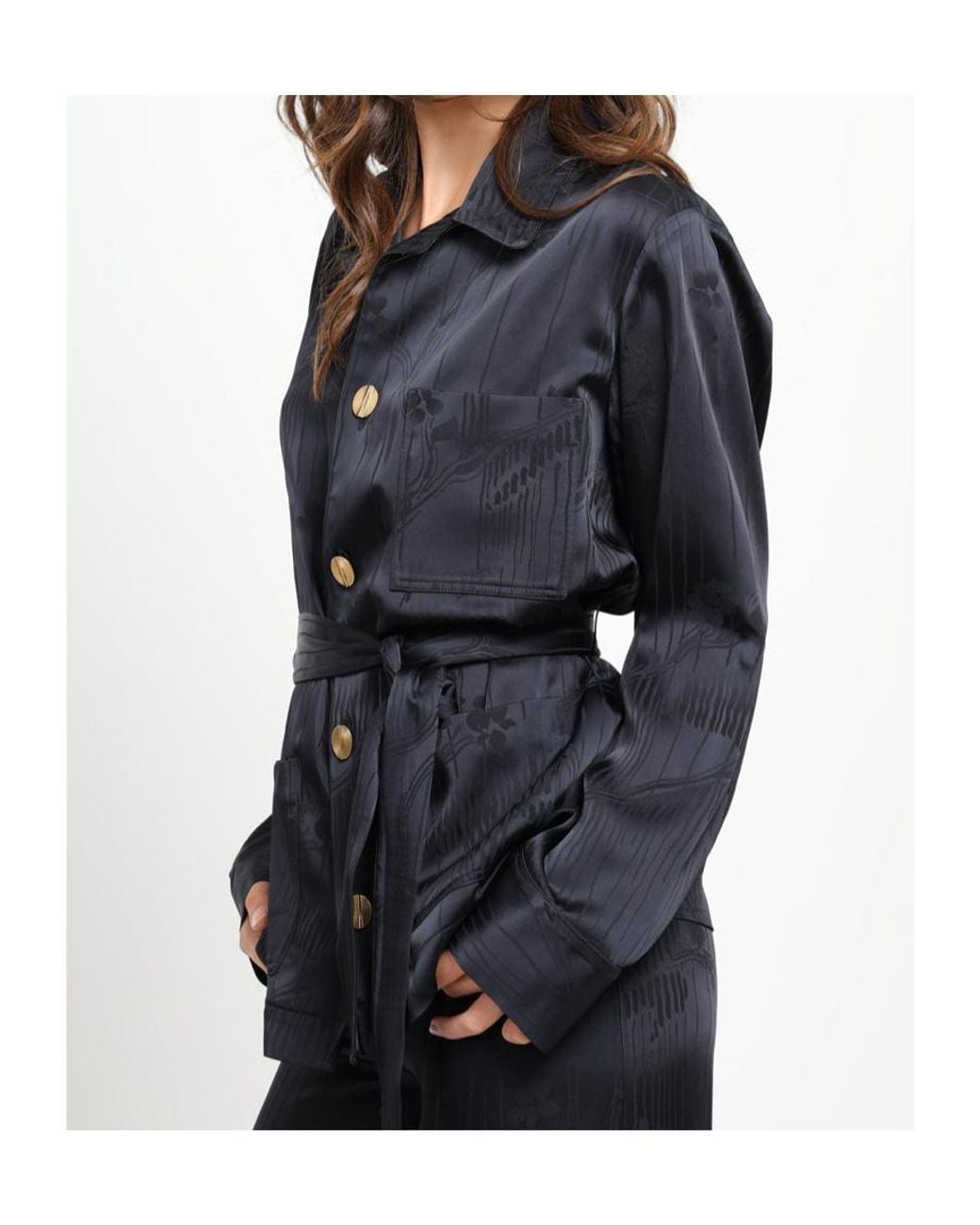 Forte_forte Blue Long-Sleeved Pajamas
