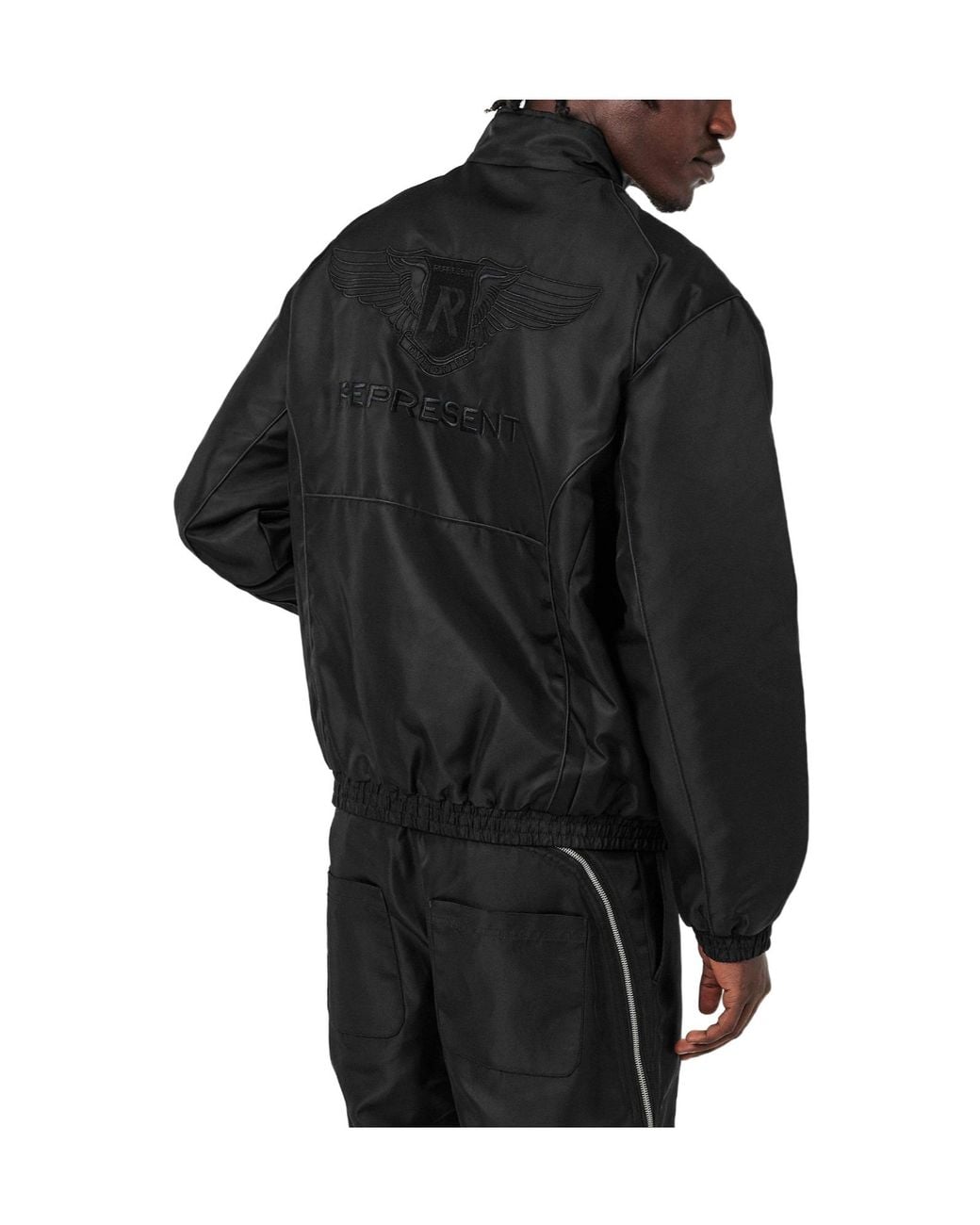 Represent Black Fashionable Coat for men
