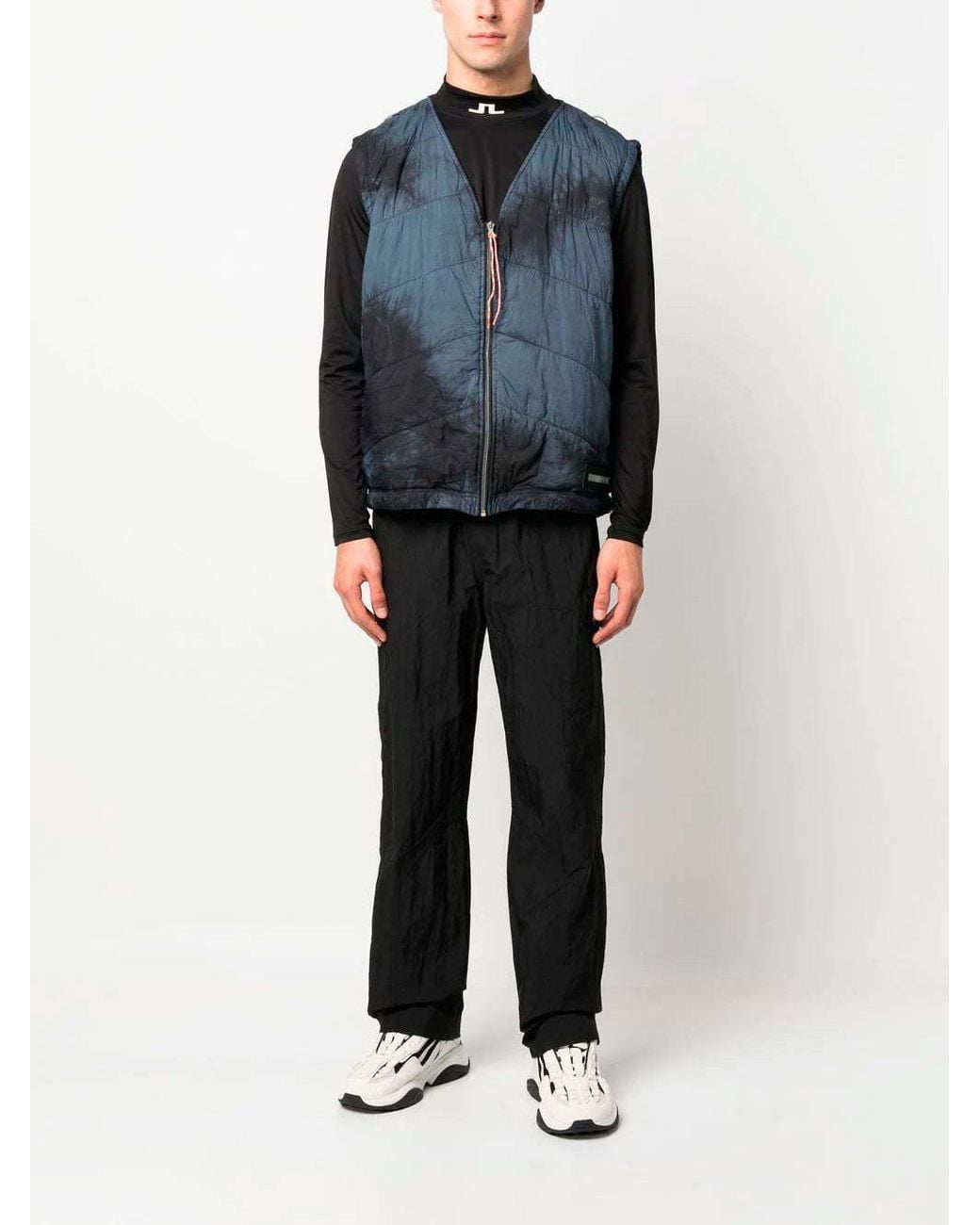 Aries Blue Tie-Dye Vest for men