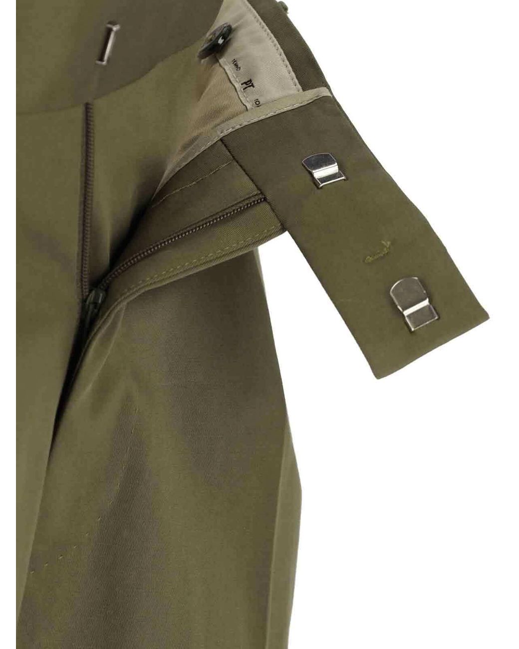 Pt Pantaloni Green Pt Torino Pleated Pants for men
