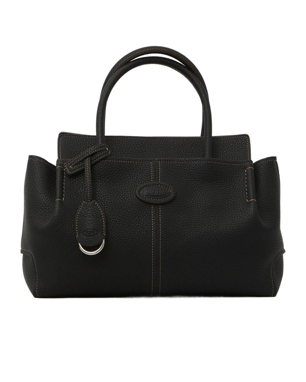 Tod's Black Logo Debossed Tote Bag