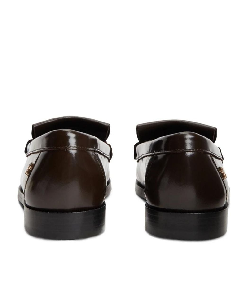 Tommy Hilfiger Black Tassel Loafers Flat Shoes
