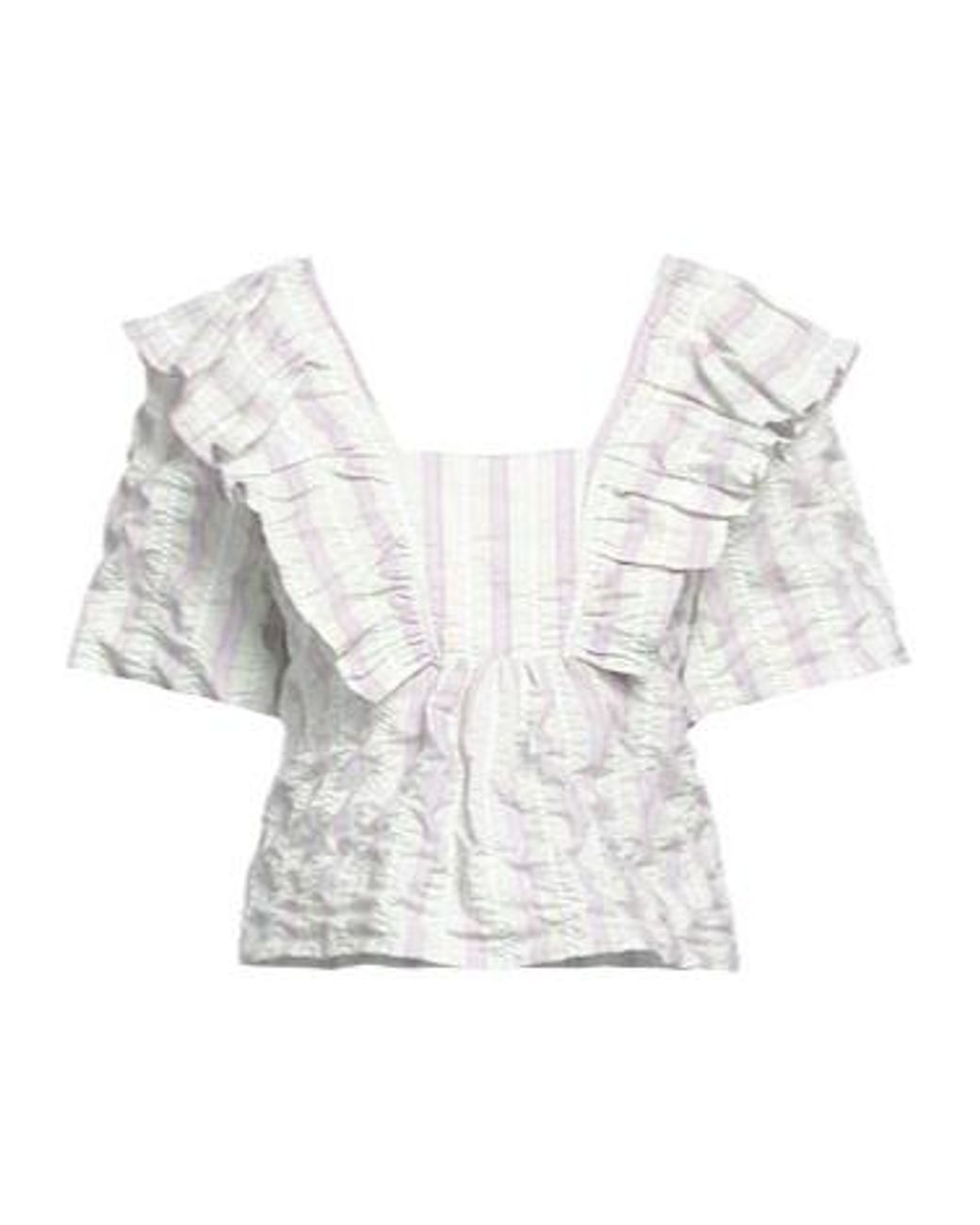 Ganni White Printed Cover-Up