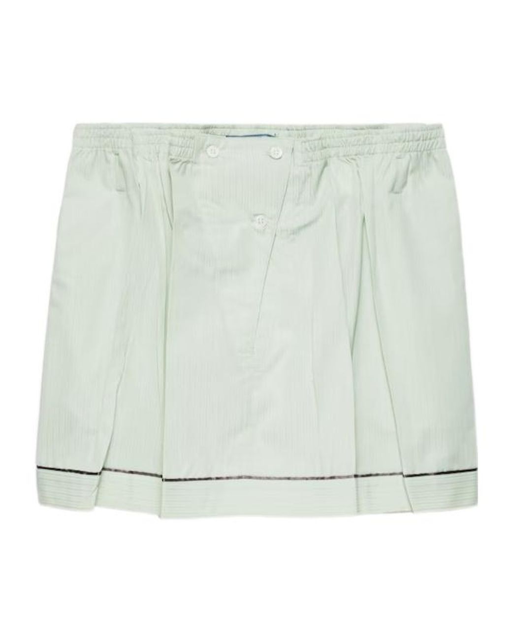 Prada Green Cotton Miniskirt