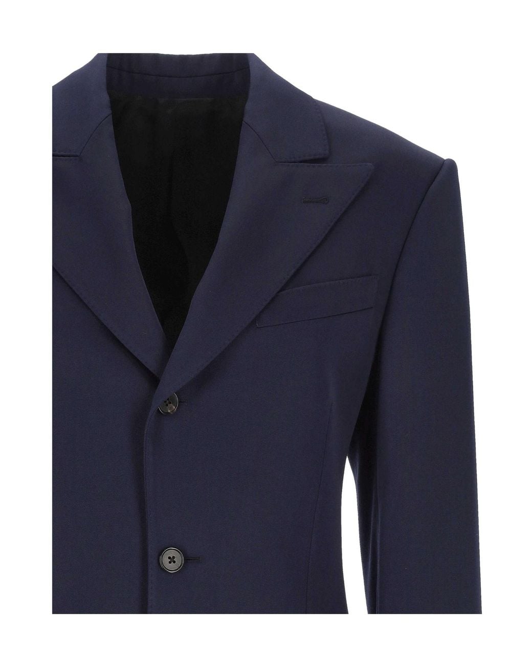 Céline Blue Lapel Long-Sleeved Blazer