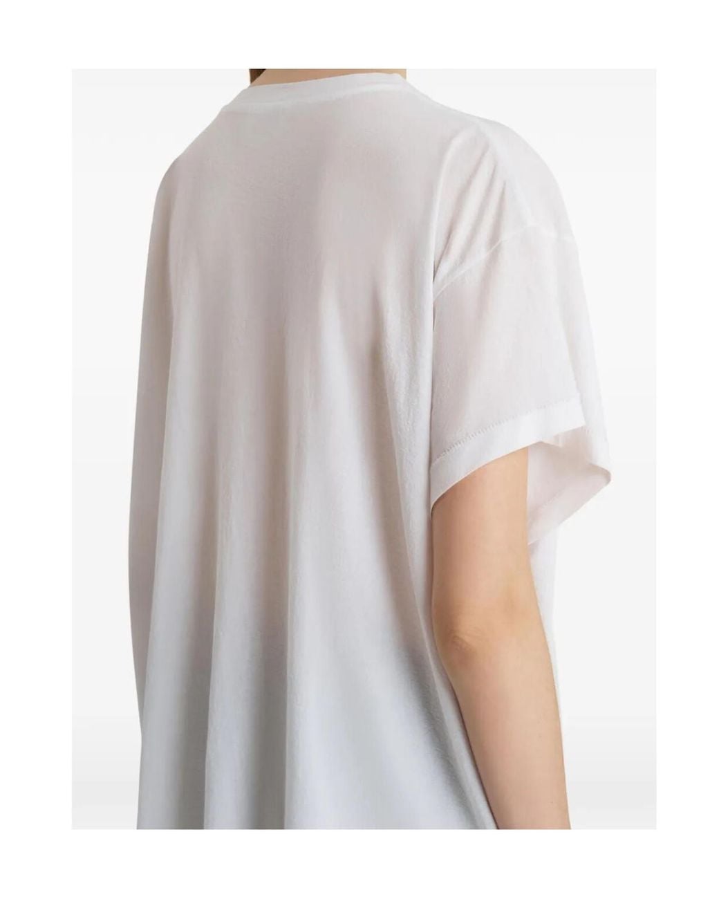 Khaite White Wanda Crewneck T-Shirt