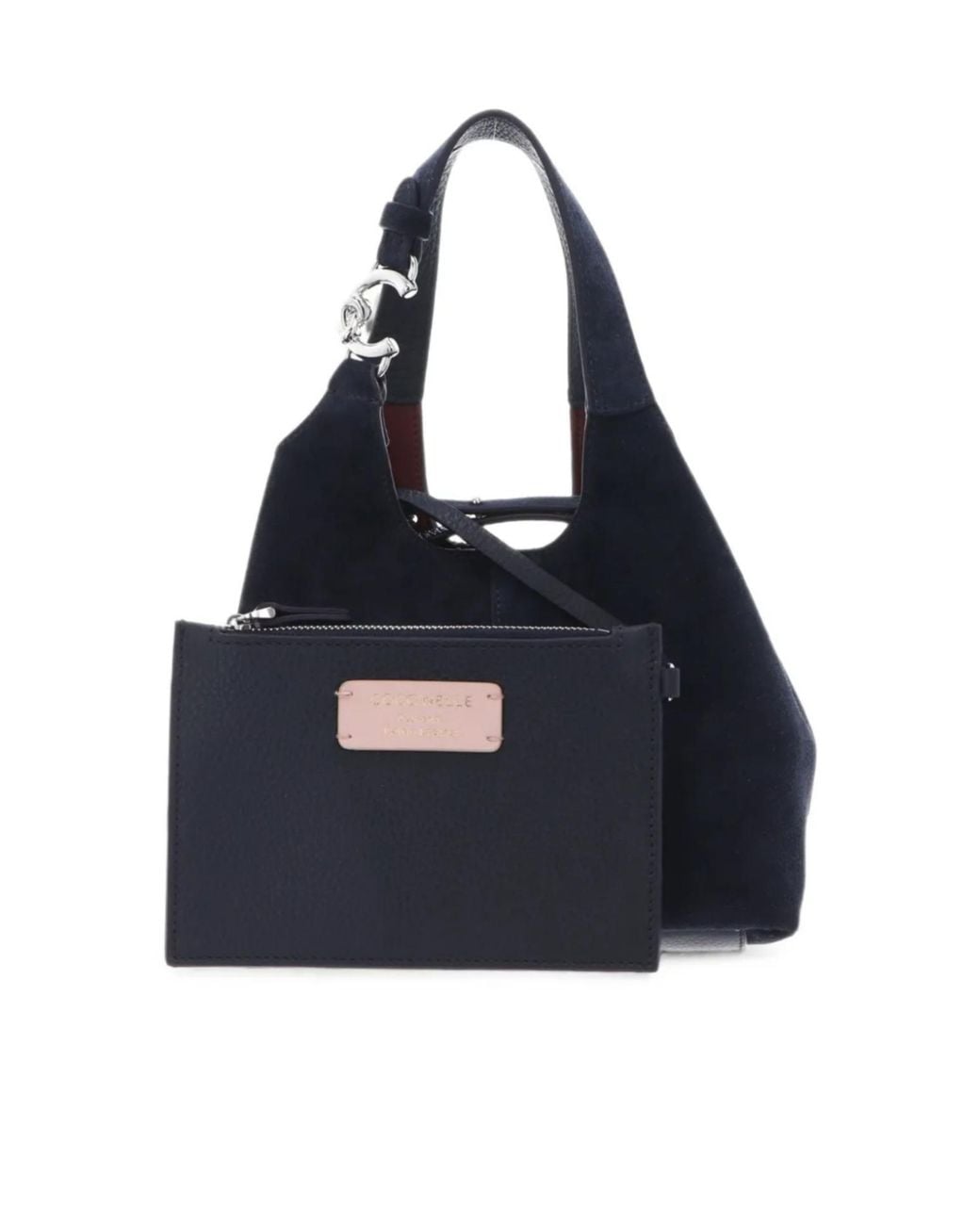 Coccinelle Blue Suede Tote Bag