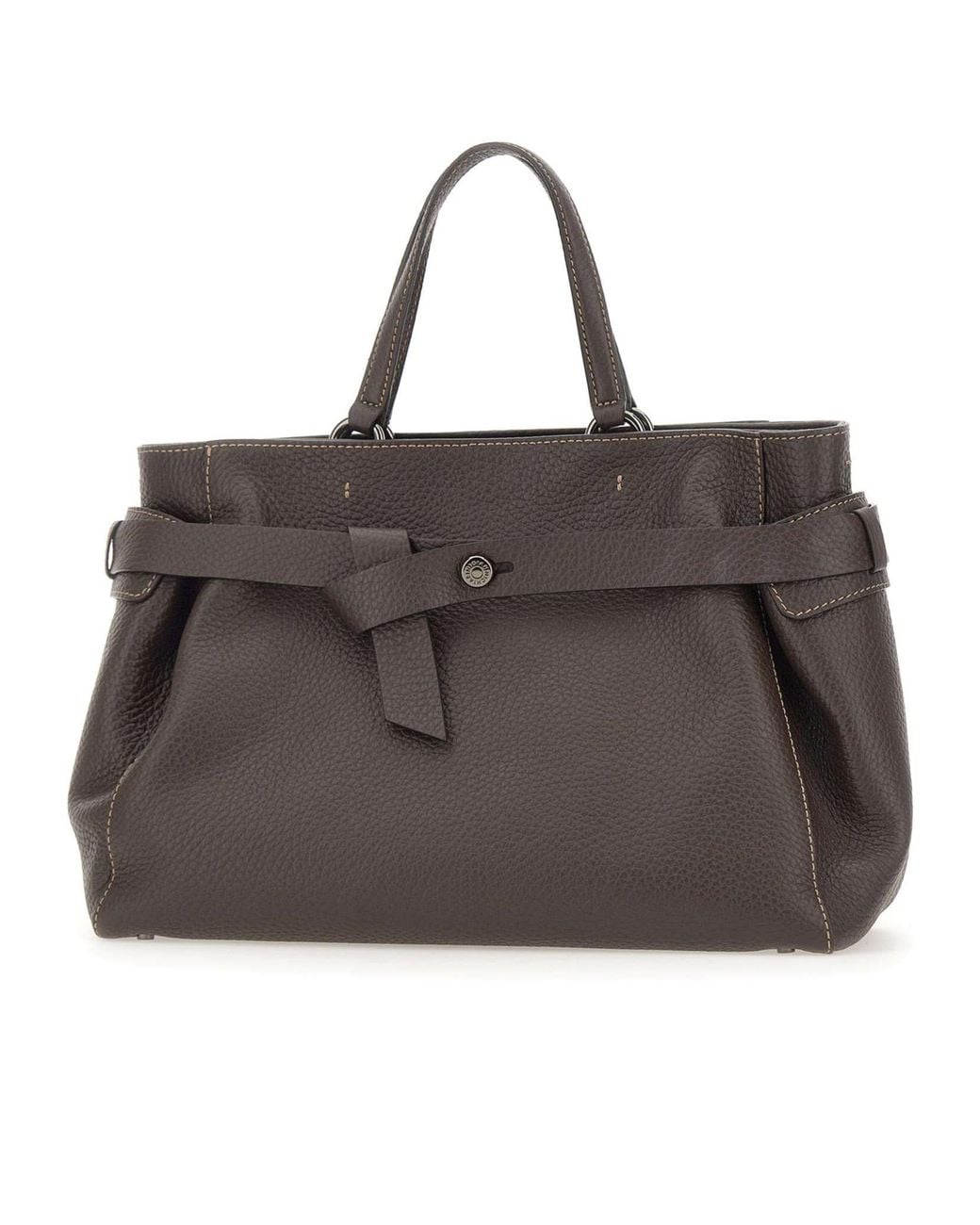 Gianni Chiarini Brown Miranda Belted Tote Bag