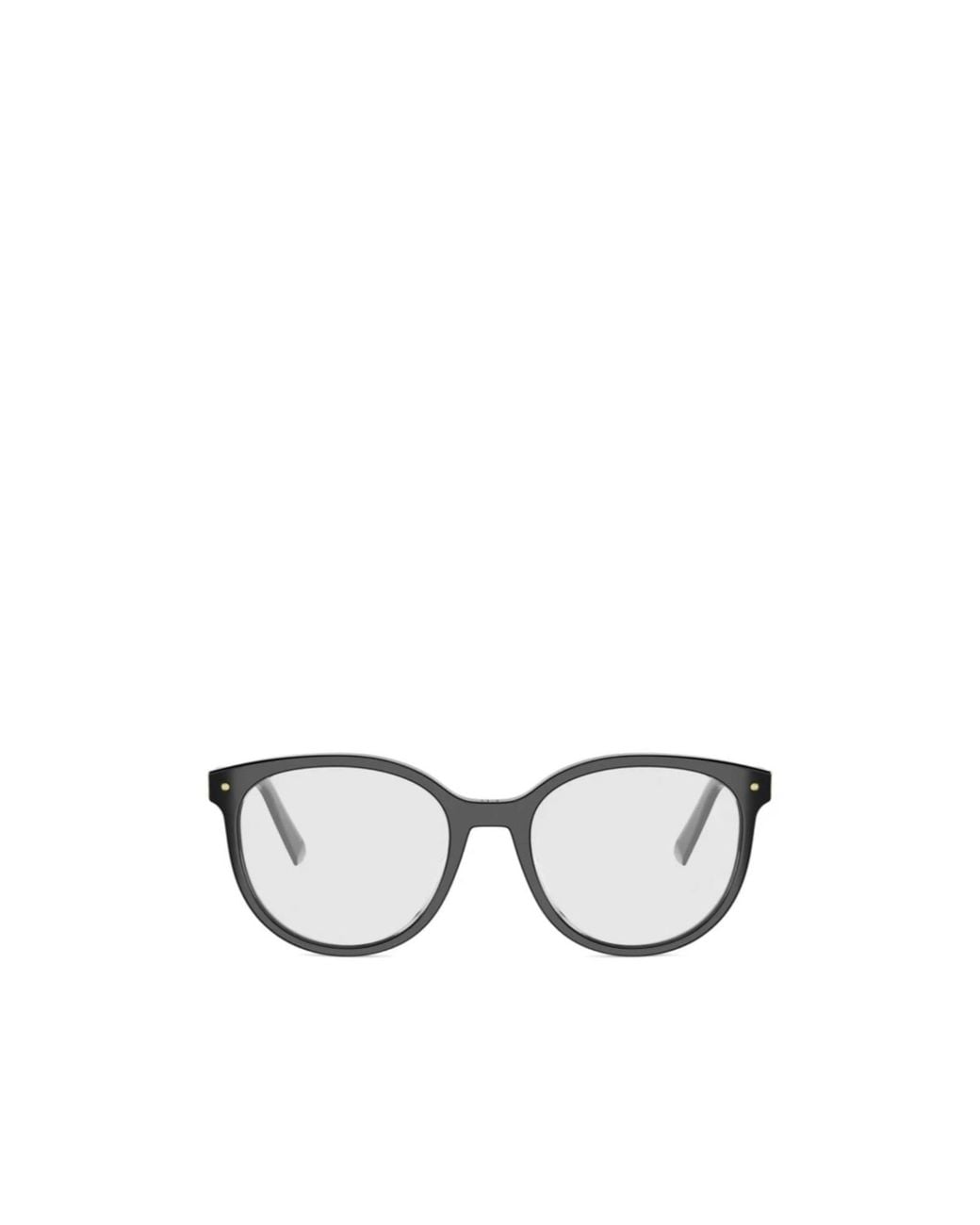 Dior White Eyewear Round Frame Glasses