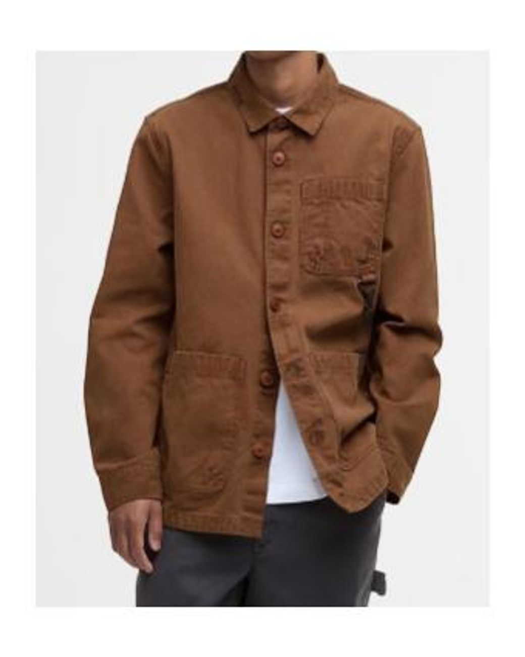 Barbour Brown Shirt-Style Casual Jacket for men