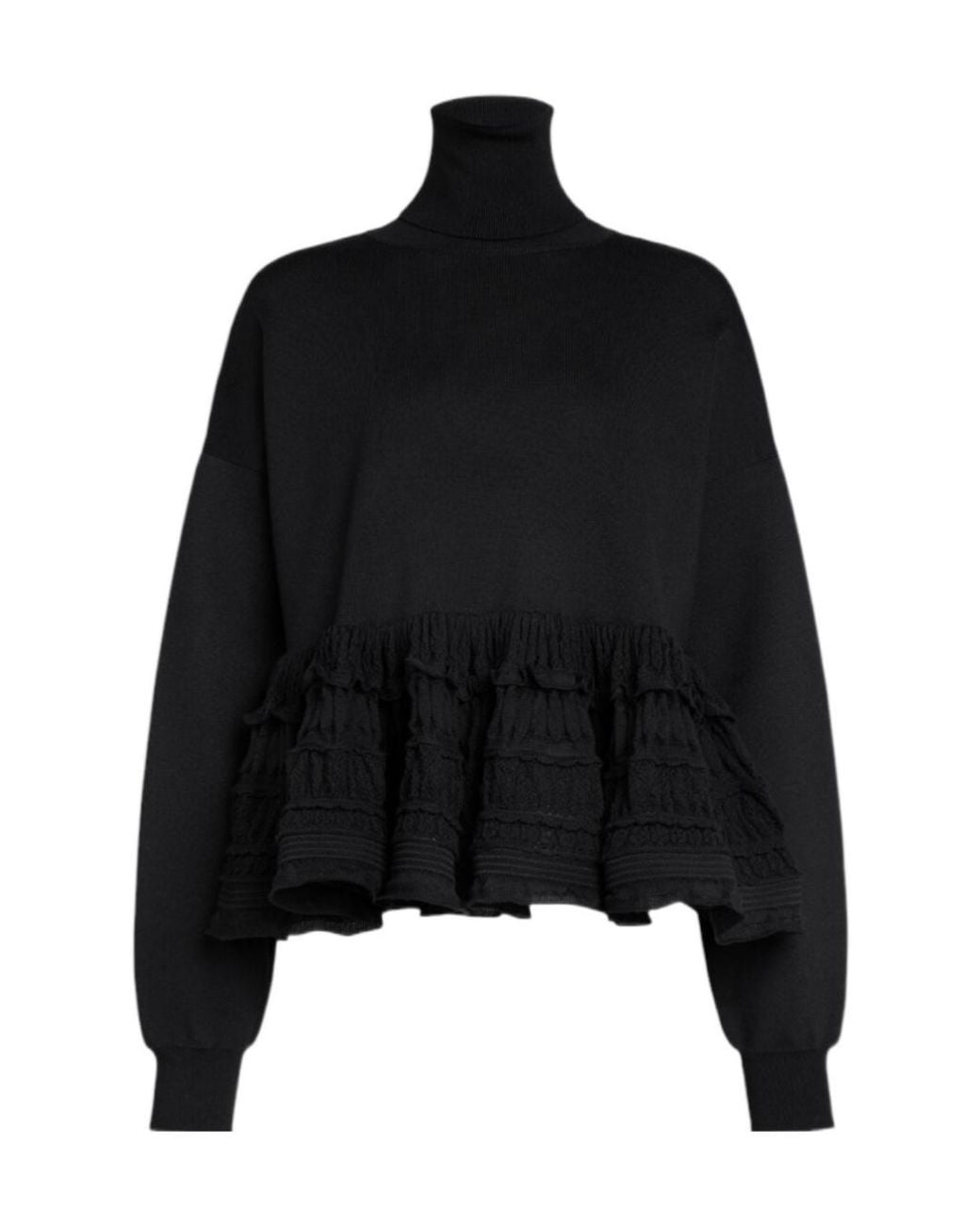 Alaïa Black Alaïa Long-Sleeved Roll-Neck Jumper