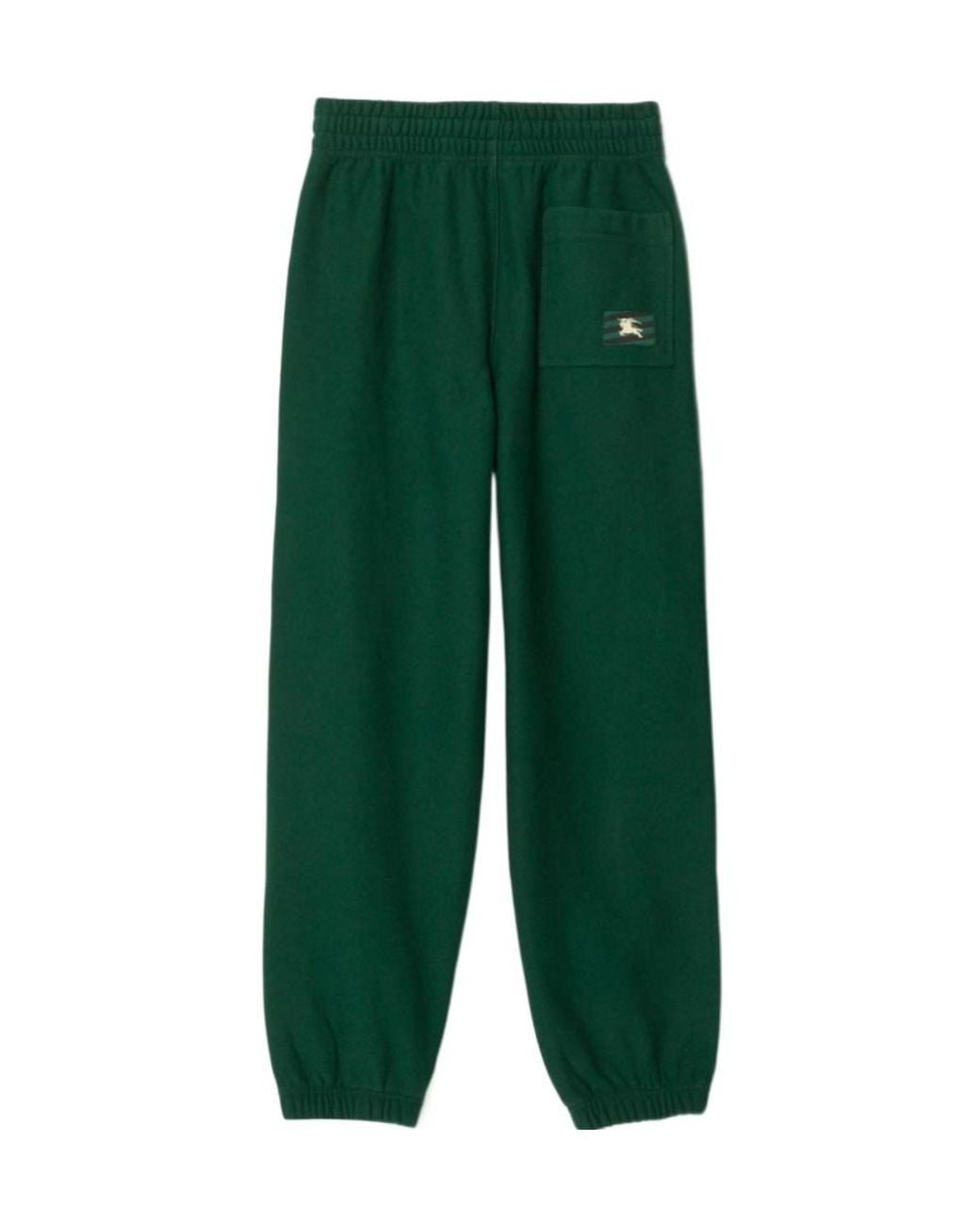 Burberry Green Logo Patch Sweatpants