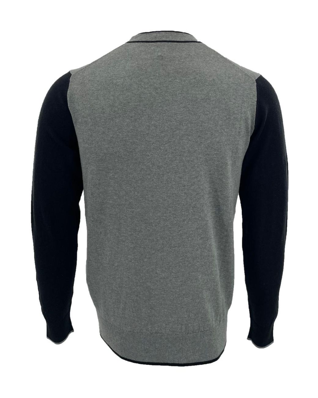 Armani Jeans Gray Round-Collar And Long-Sleeved Sweater for men