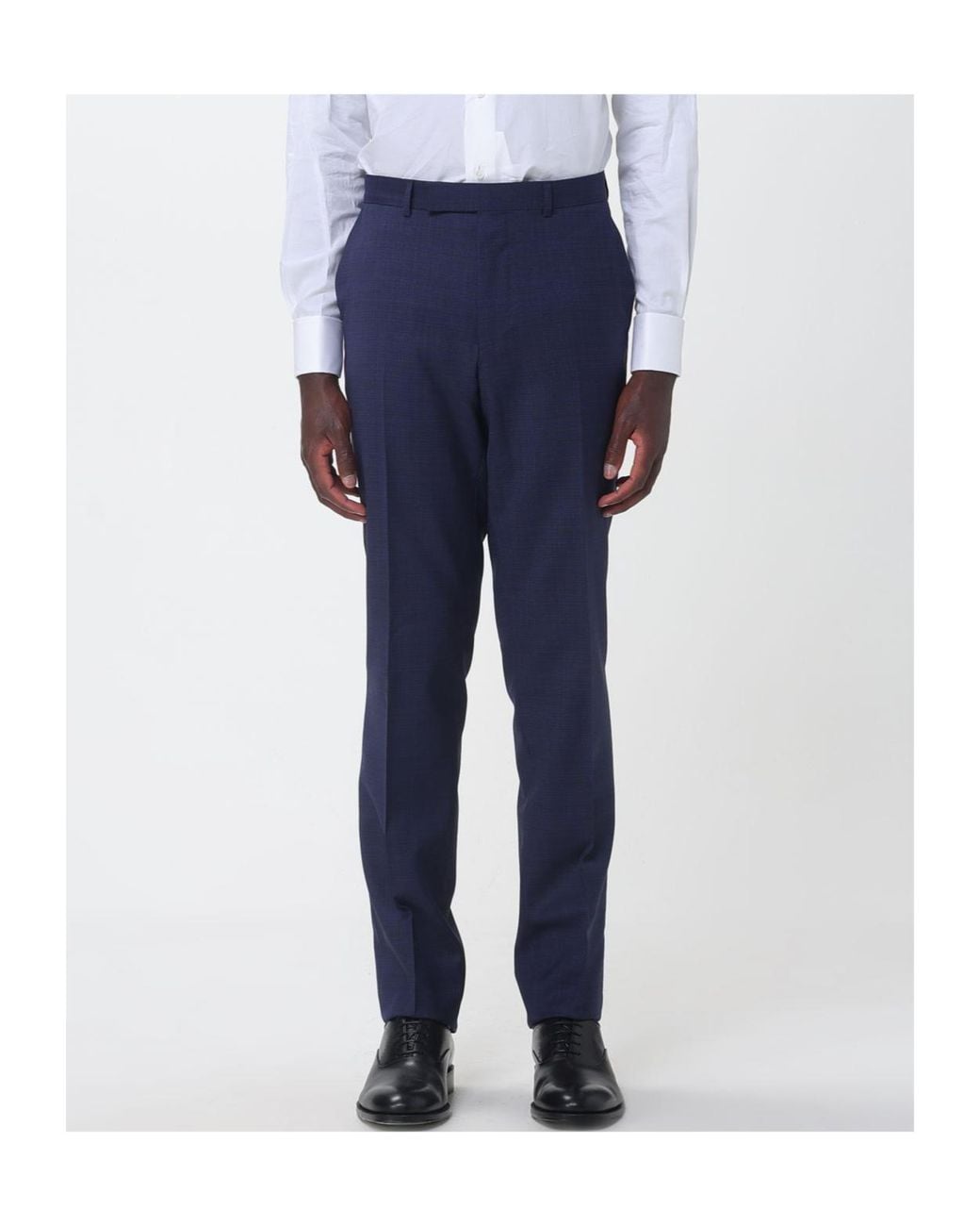Zegna Blue Long-Sleeved Suit for men