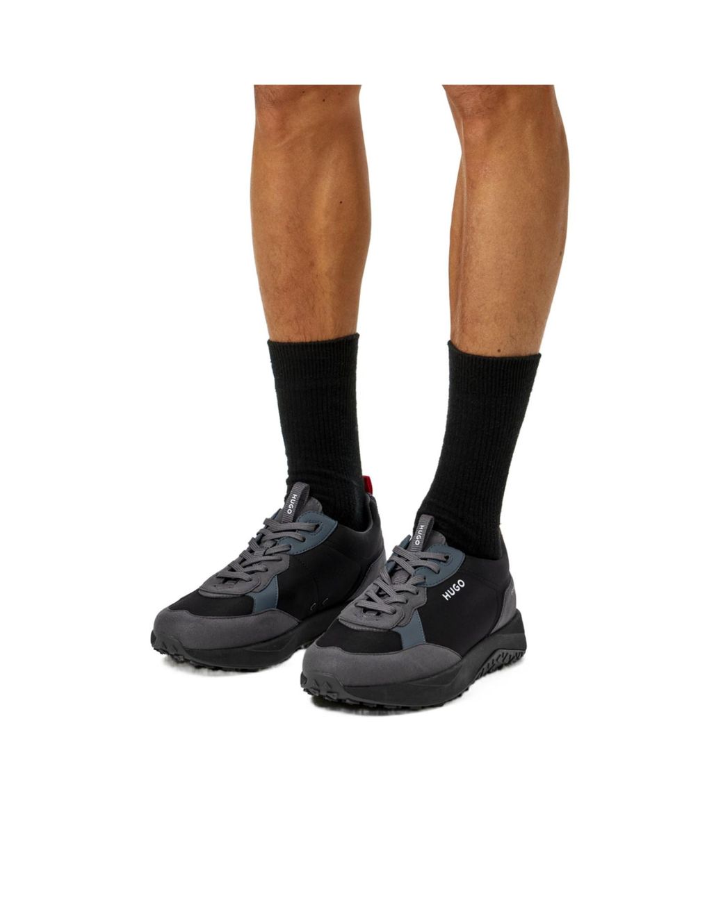 Boss Black Color Block Sneakers for men