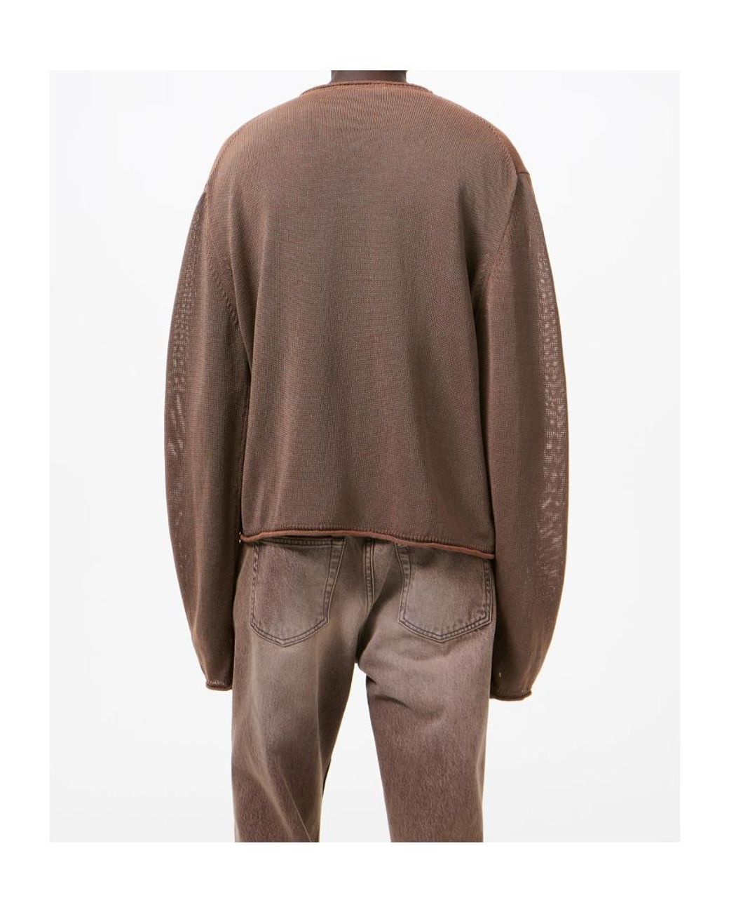 Our Legacy Brown Rigid Popover Jumper for men