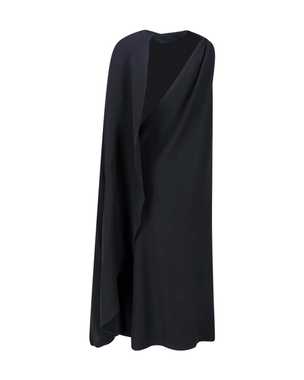 Balenciaga Black Sleeveless Draped Dress