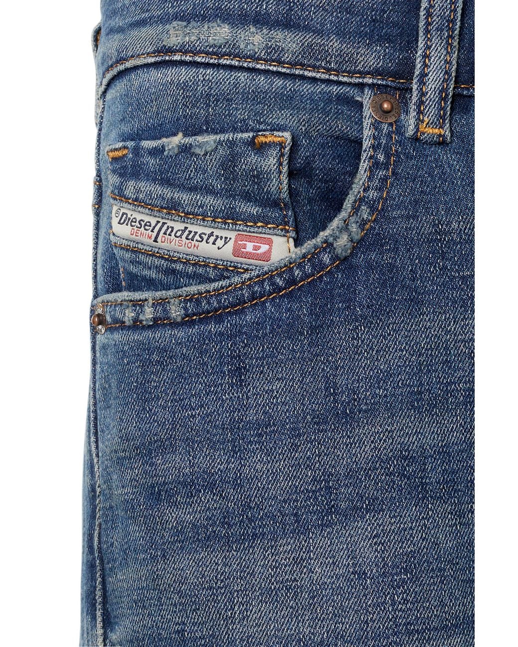 DIESEL Blue High-Rise Flared Jeans