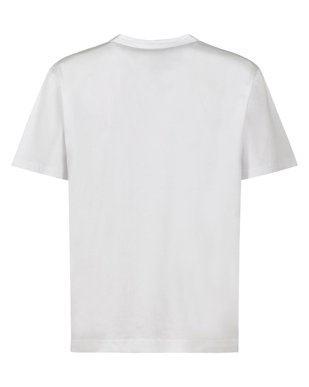 Dries Van Noten White Graphic-Printed Crewneck T-Shirt for men