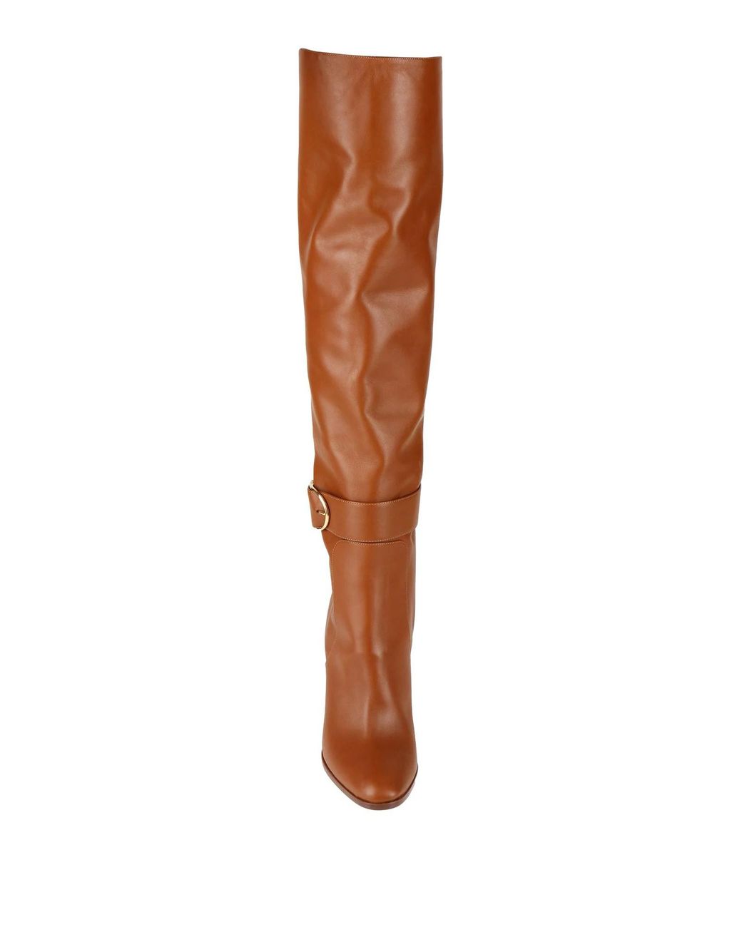 Dolce & Gabbana Brown Solid Color Over-The-Knee Boots