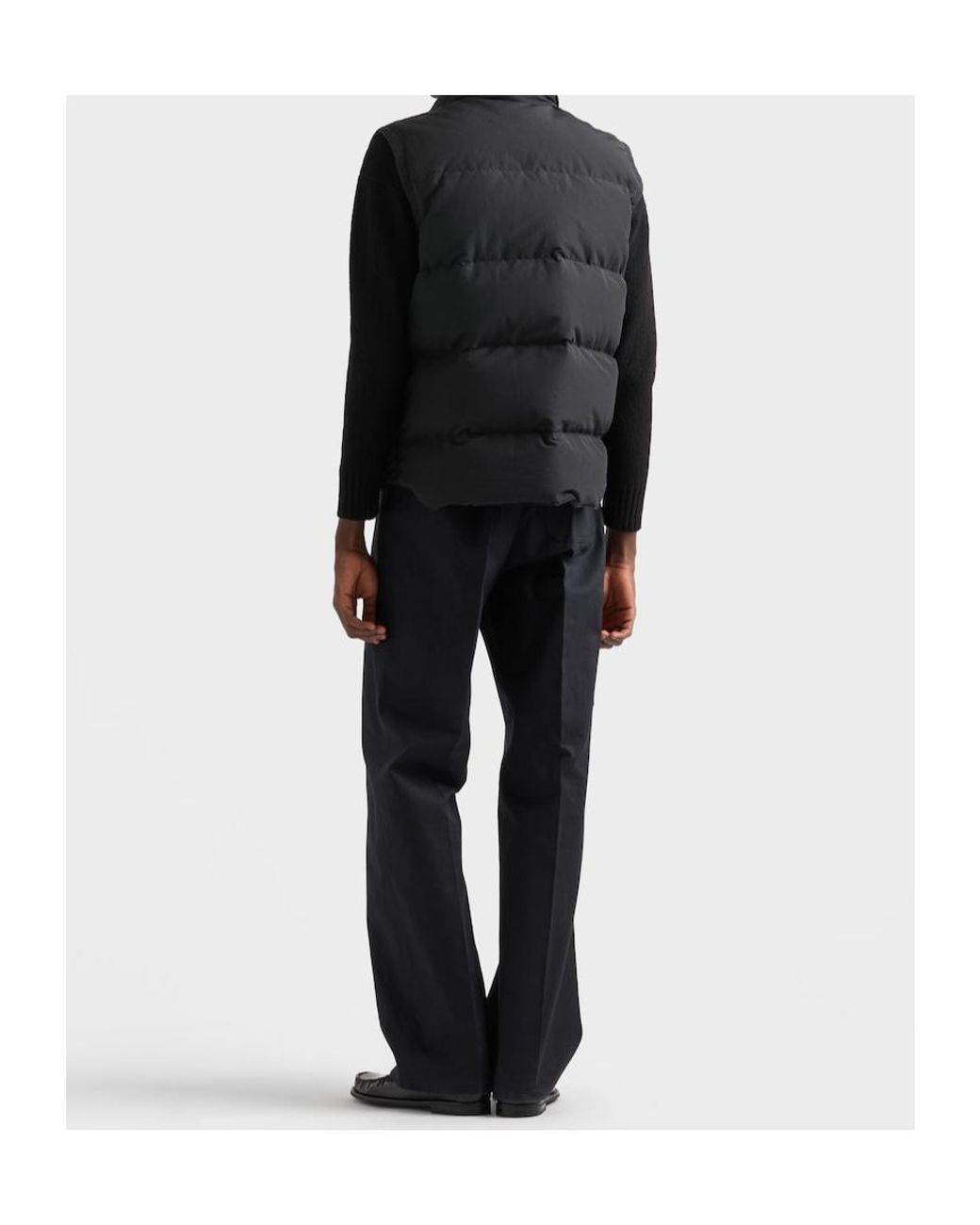 Prada Black Technical Fabric Down Vest for men
