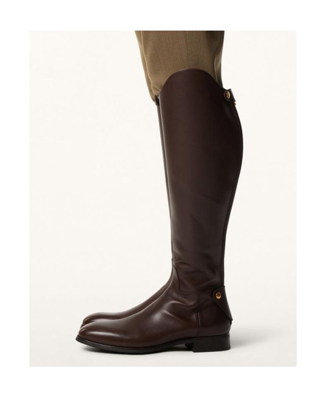 Loro Piana Brown Horseriding High Boot for men