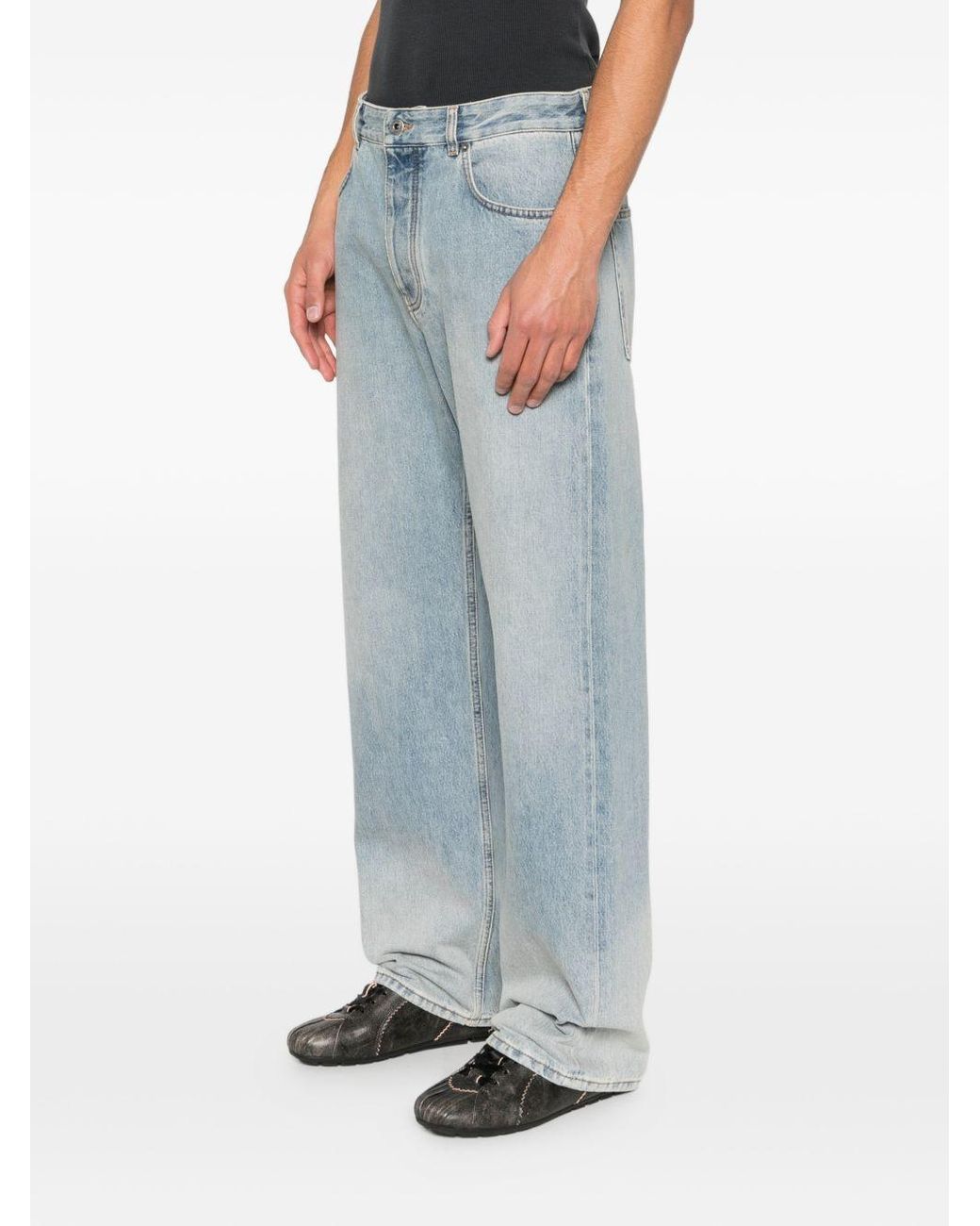 Loewe Blue Straight Leg Jeans for men
