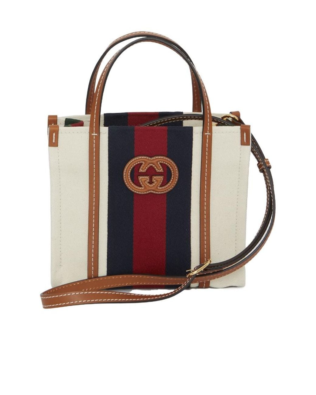 Gucci Red Mini Interlocking G Tote Bag