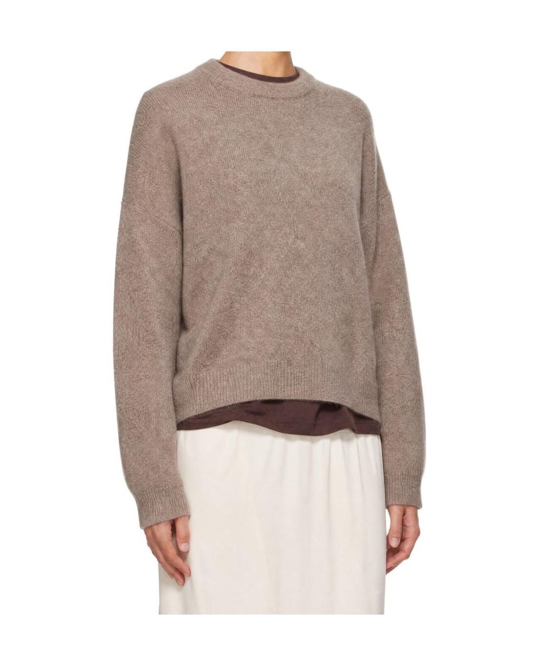 Loulou de Saison Natural Crew-Neck Long-Sleeve Sweater