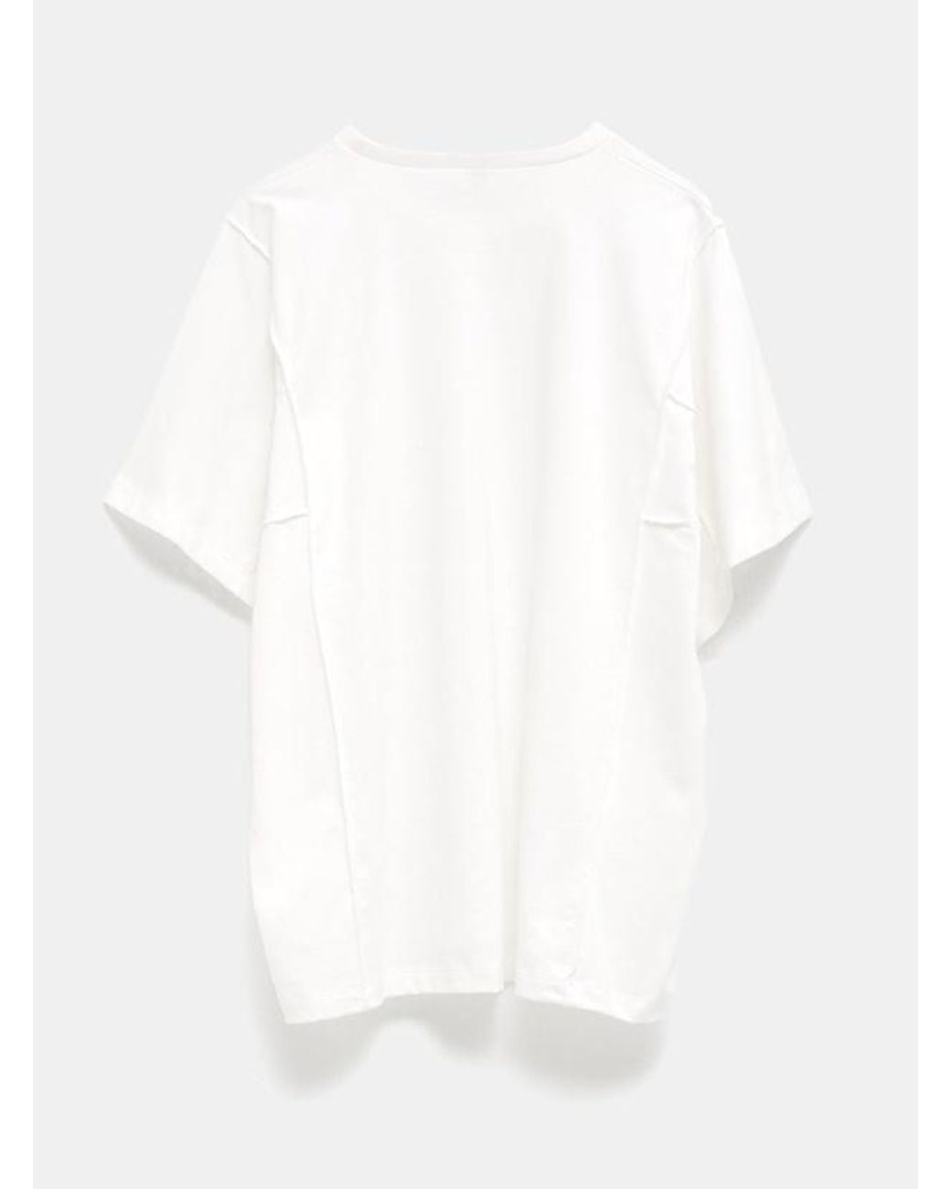 Baserange White Poi Seam-Detail T-Shirt