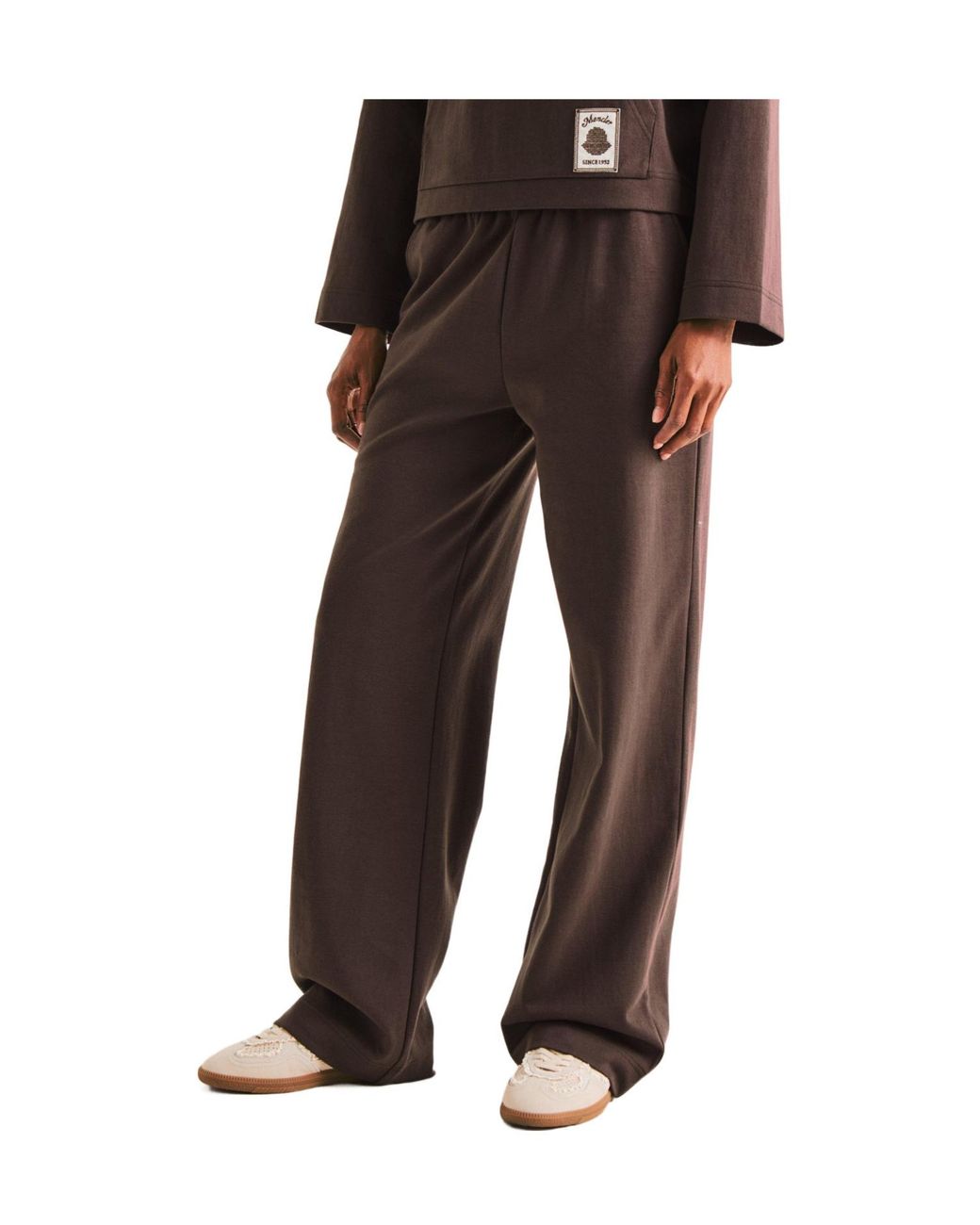 Moncler Brown Wide-Leg Track Pants