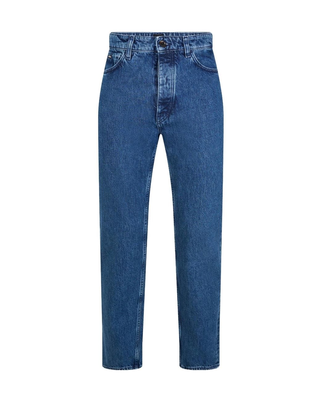 Boss Blue Stonewash Denim Jeans for men