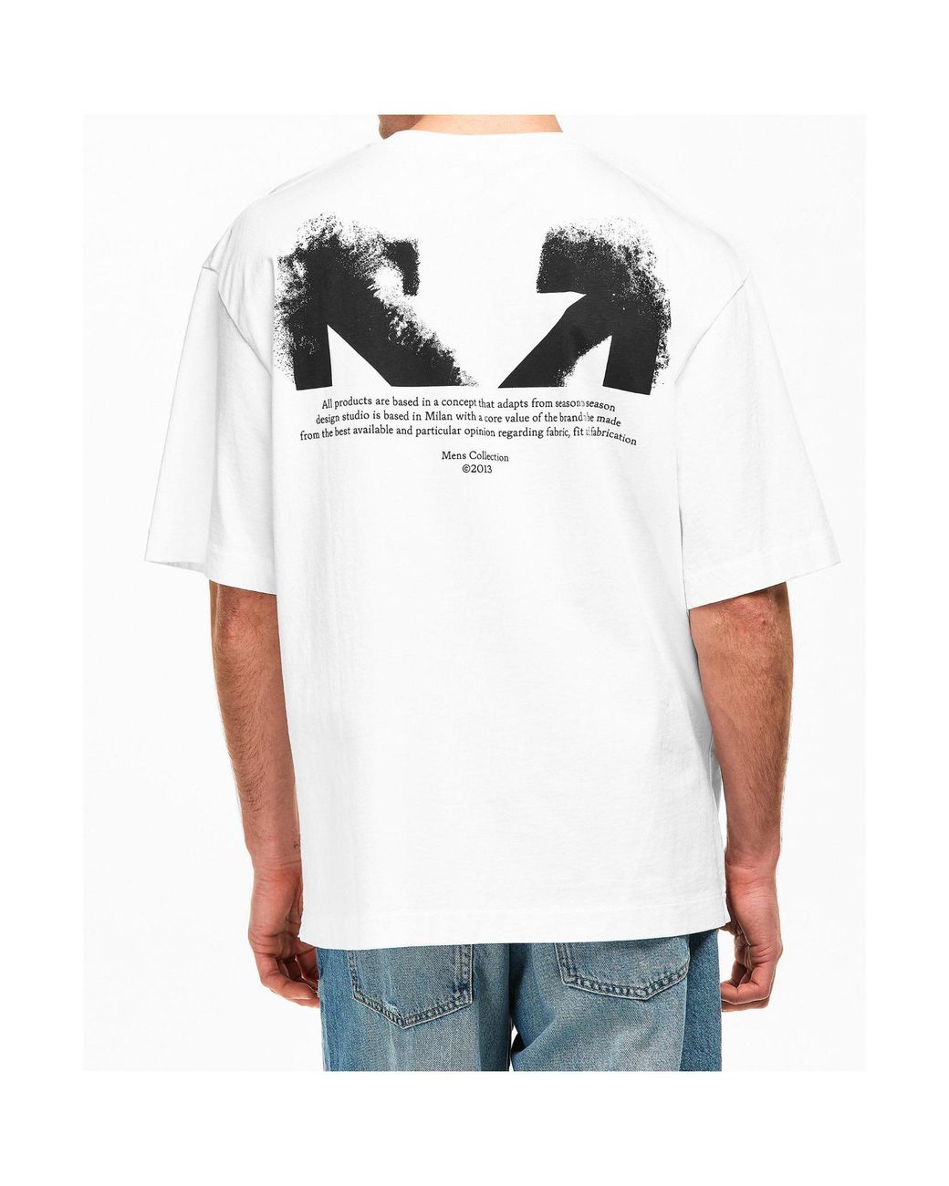 Off-White c/o Virgil Abloh White Logo Short-Sleeved T-Shirt for men