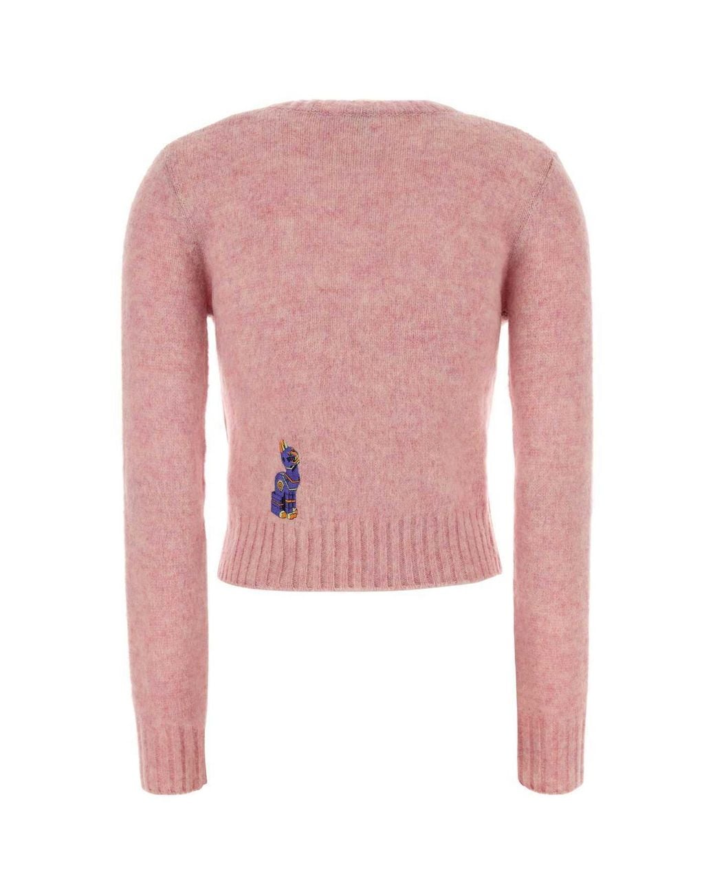 Loewe Pink Futuristic Cat Embroidered Jumper