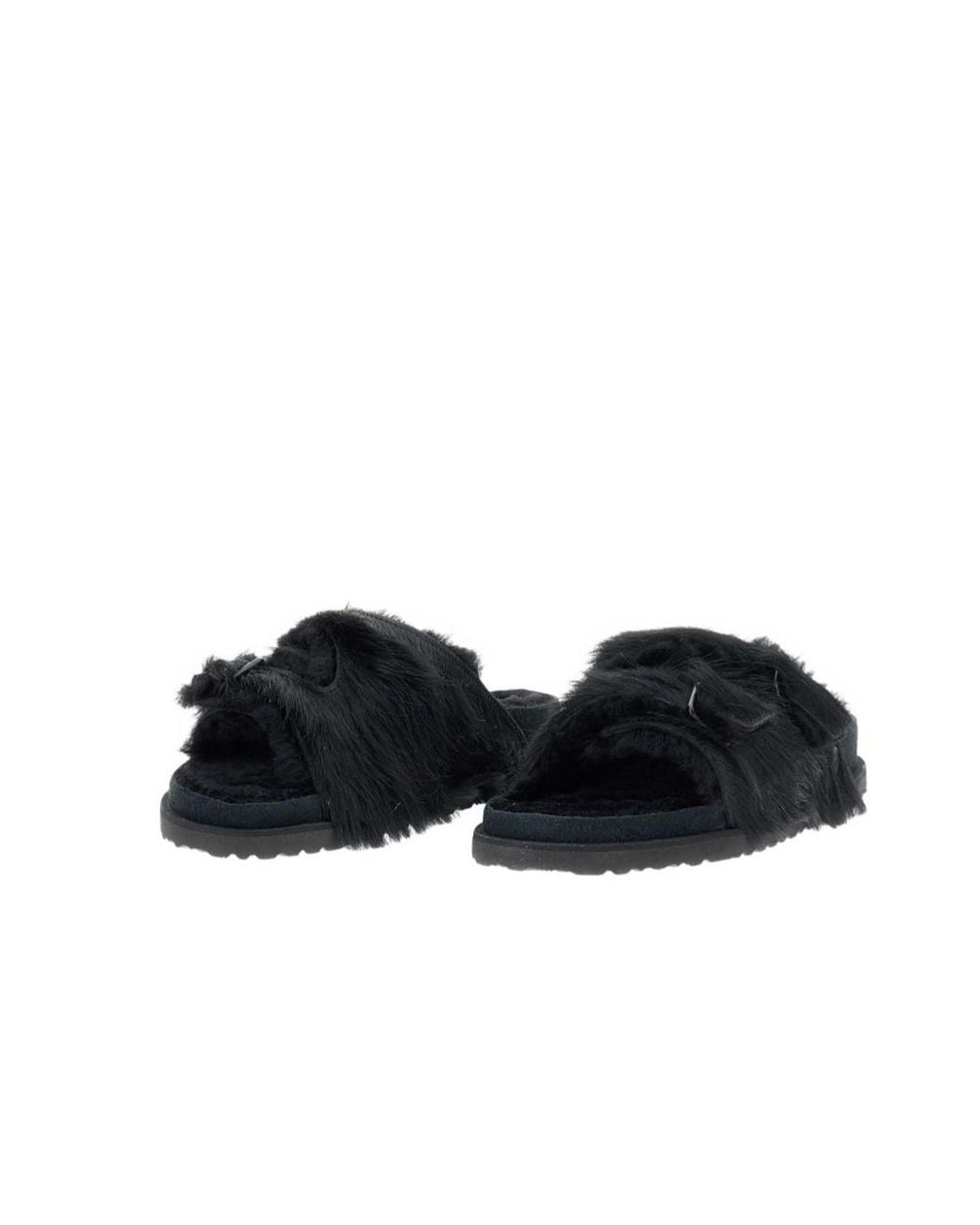 Birkenstock Black Zurich Shearling Sandals
