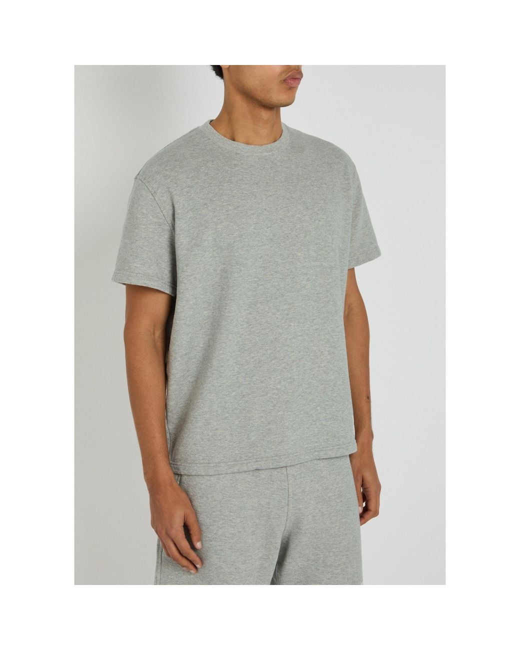 Givenchy Gray Crew-Neck Cotton T-Shirt for men