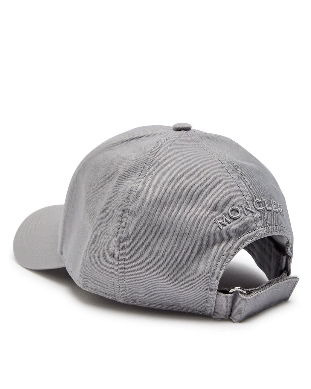 Moncler Gray Versatile Baseball Cap for men