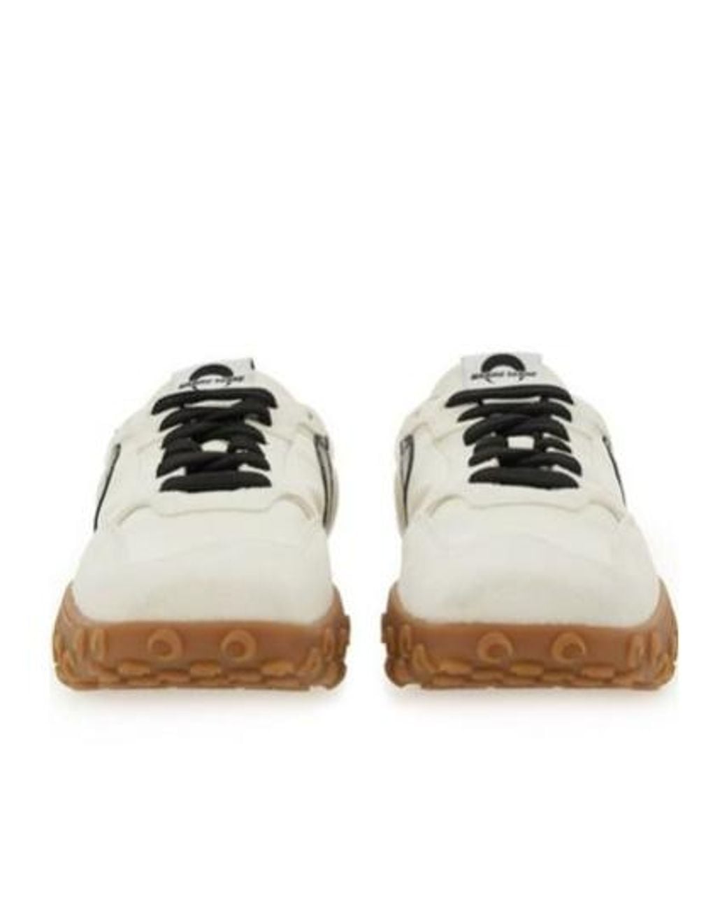 MARINE SERRE White Moon Patch Low-Top Sneakers