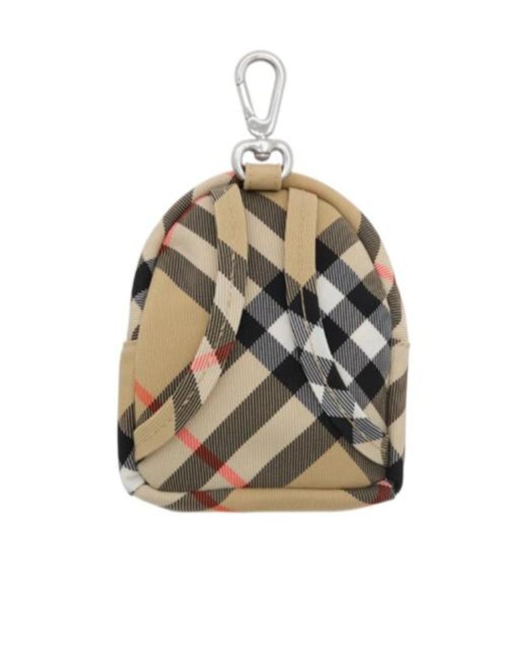 Burberry Natural Check Backpack Charm for men