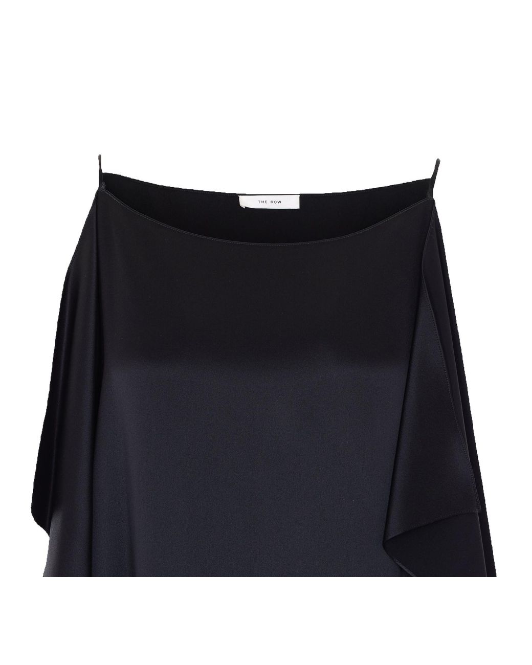 The Row Black Kilo Draped Dress