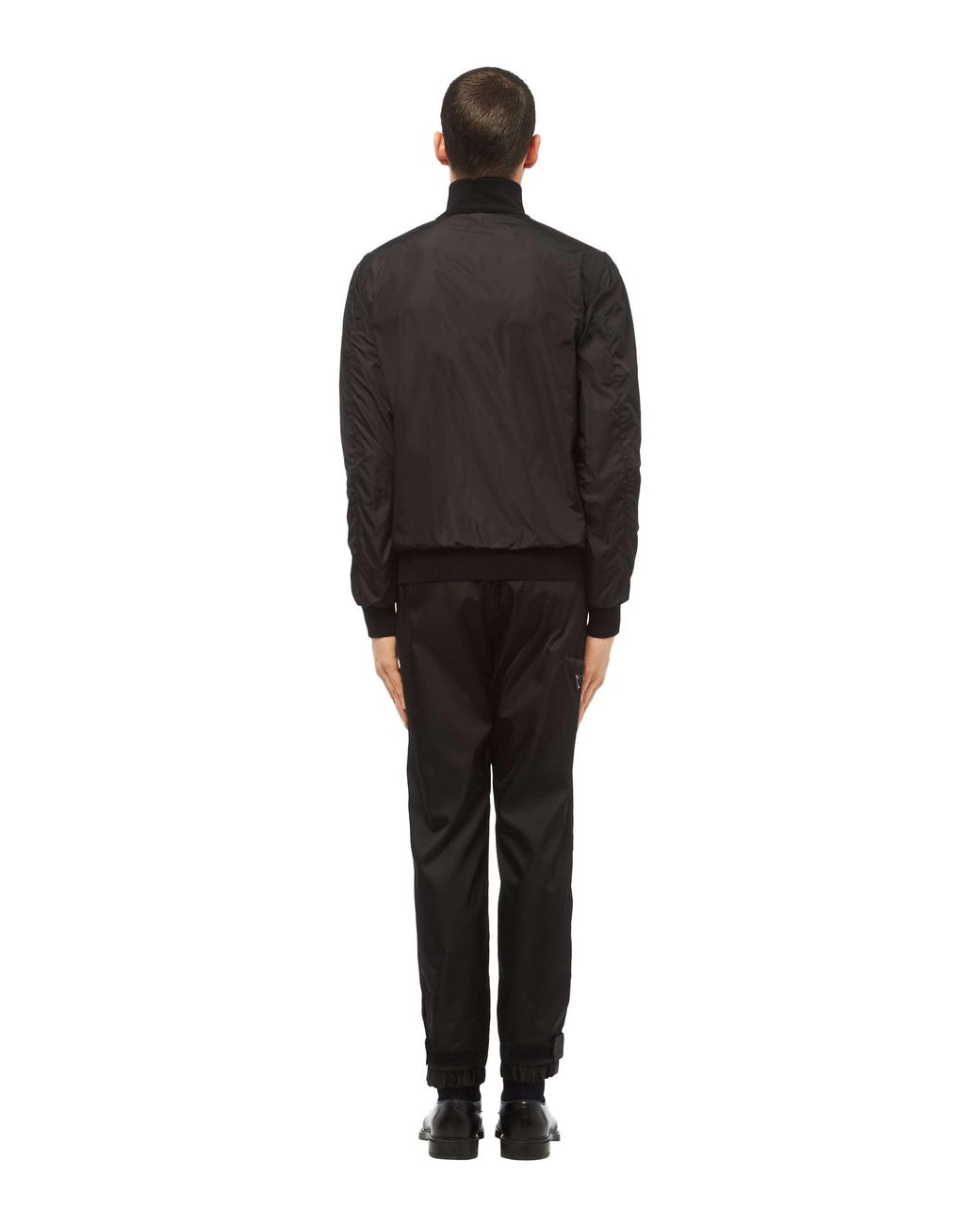 Prada Blue Reversible Wool And Nylon Jacket Double-Sided Pilot Jacket for men