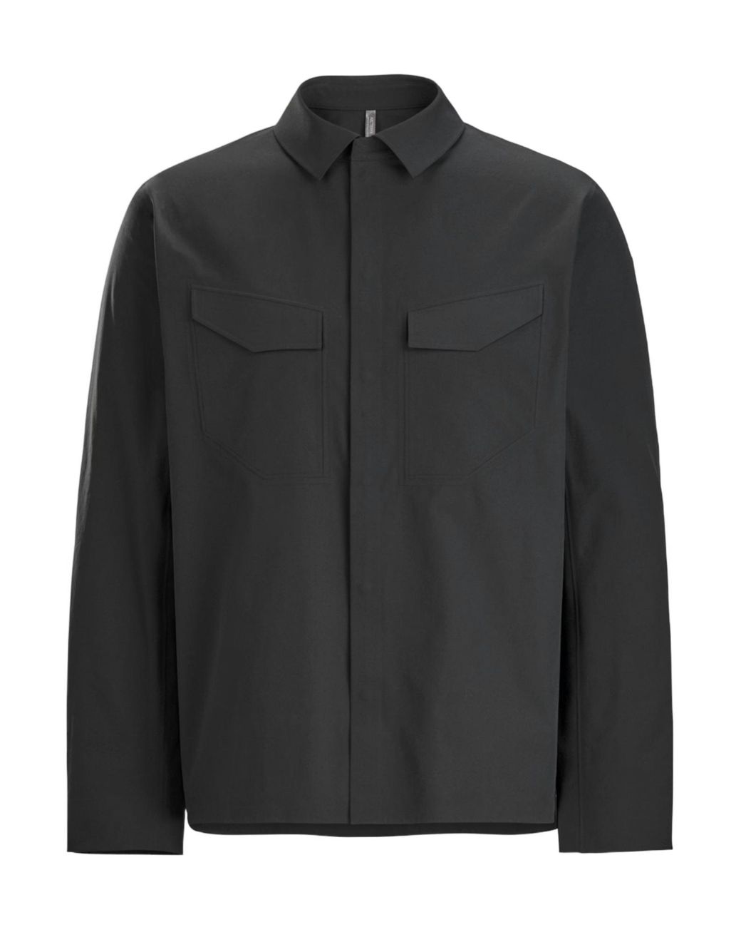 Veilance Black Arc'Teryx Utility Pocket Shirt for men