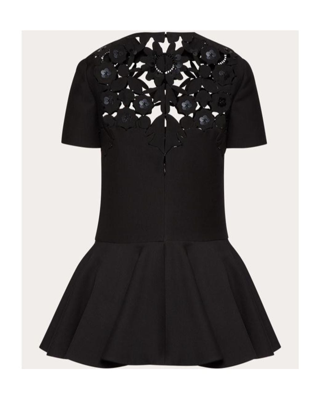Valentino Black Round Neck Dress