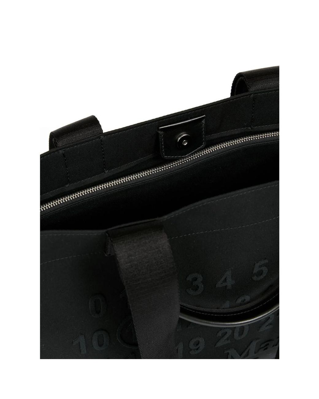 Maison Margiela Black Small Cabas Top Handle Tote Bag