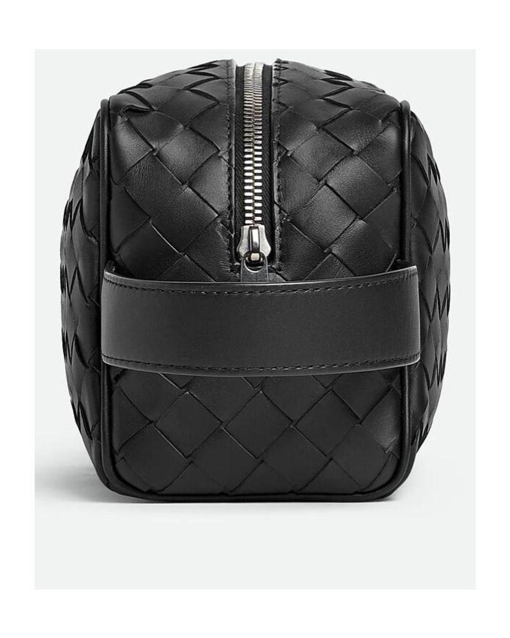 Bottega Veneta Black Intrecciato Travel Pouch for men