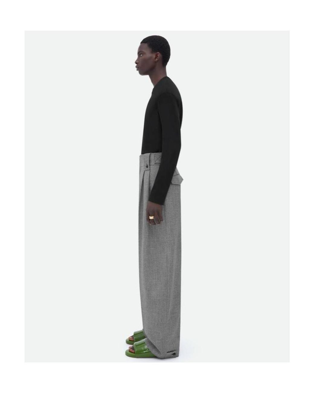 Bottega Veneta Green Slip-On Slides for men