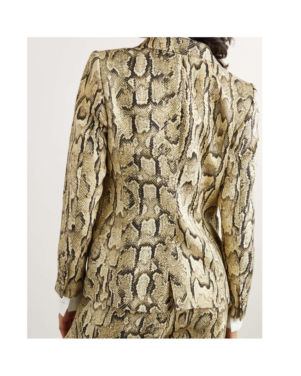 Dries Van Noten Metallic Snake Printed Jacket
