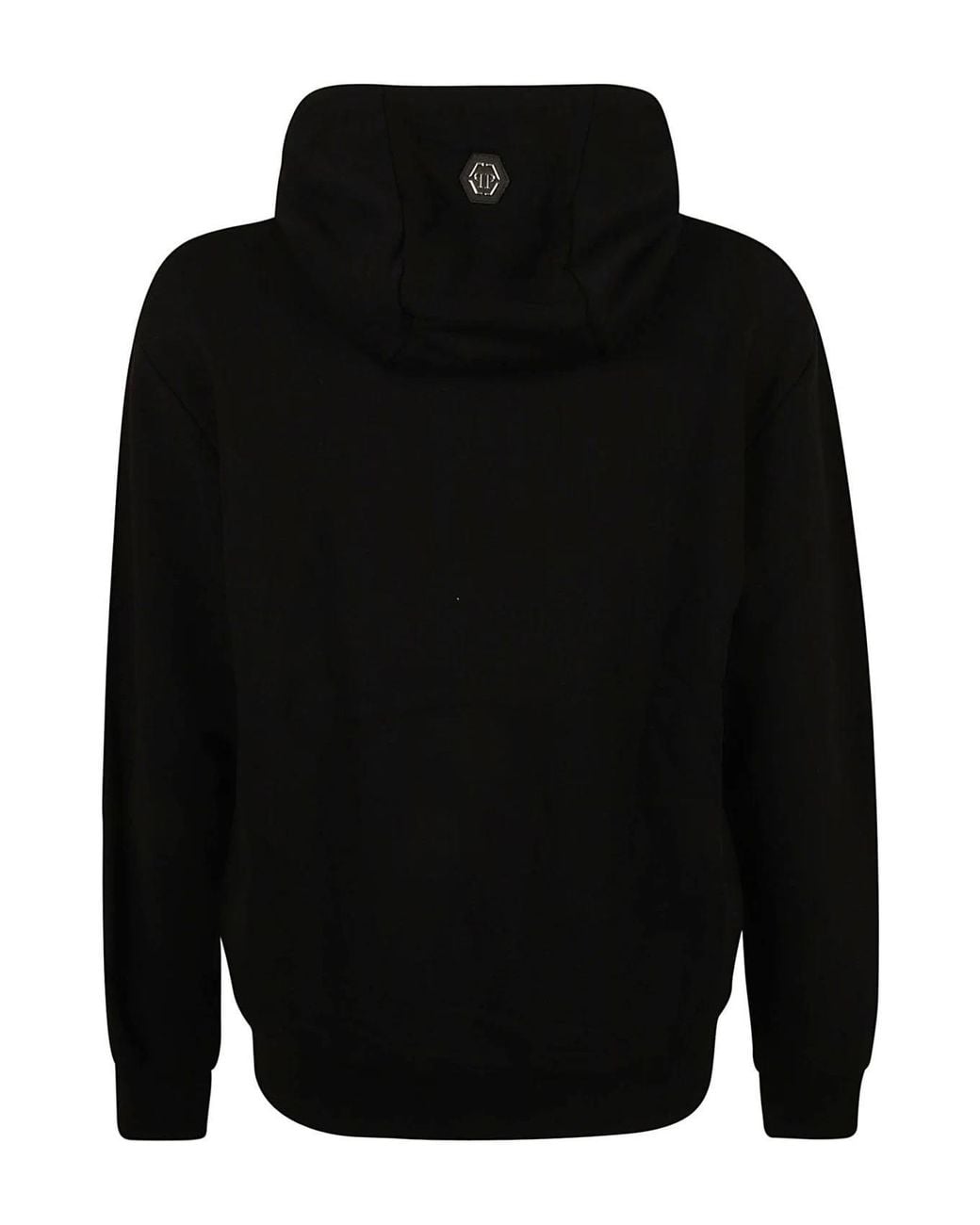 Philipp Plein Black Logo Hoodie for men
