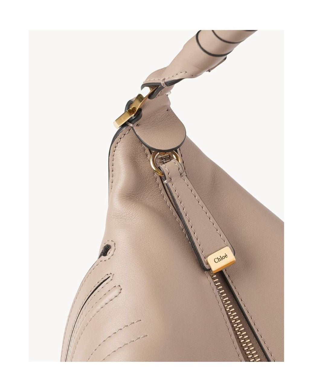 Chloé Natural Chloé Marcie Small Shoulder Bag